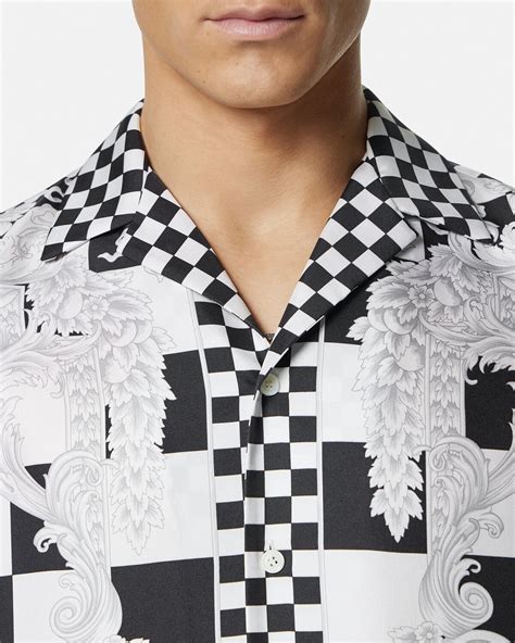 gianni versace shirt medusa|Versace Medusa contrasto shirts.